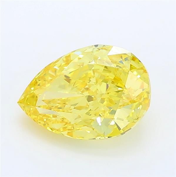 1.38 CT Fancy Vivid Yellow PEAR