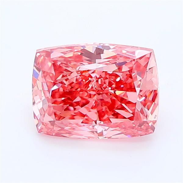 1.26 CT Fancy Vivid Pink CUSHION MODIFIED