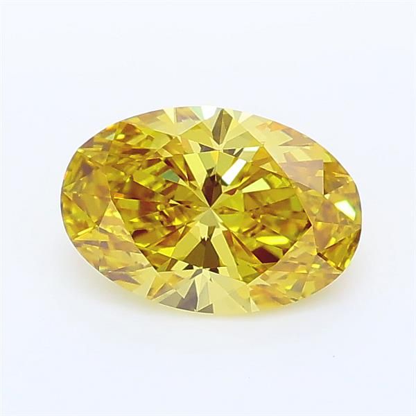 1.02 CT Fancy Intense Yellow OVAL