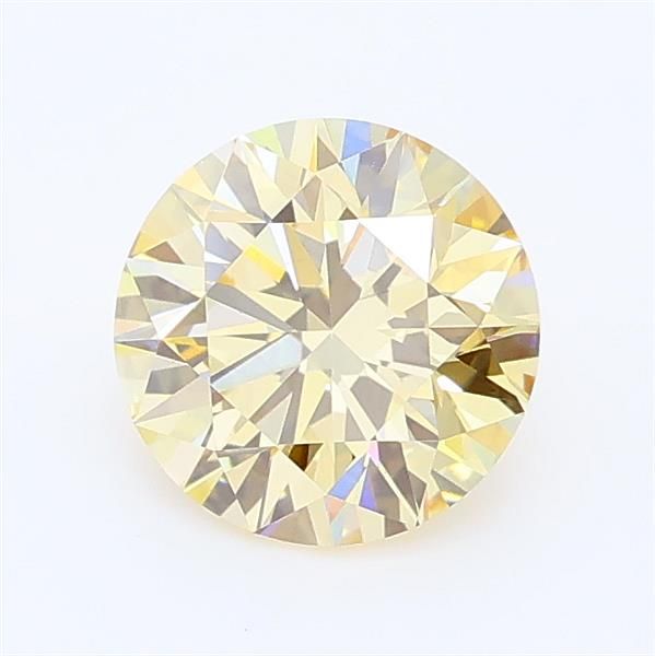 1.01 CT Fancy Light Brownish Yellow ROUND