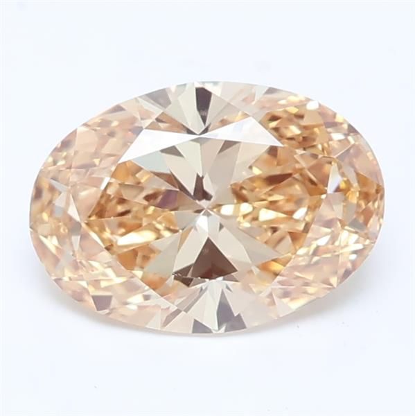 1.58 CT Fancy Vivid Orangey Yellow OVAL