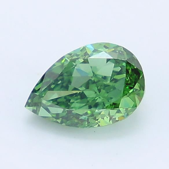 1.08 CT Fancy Vivid Green PEAR
