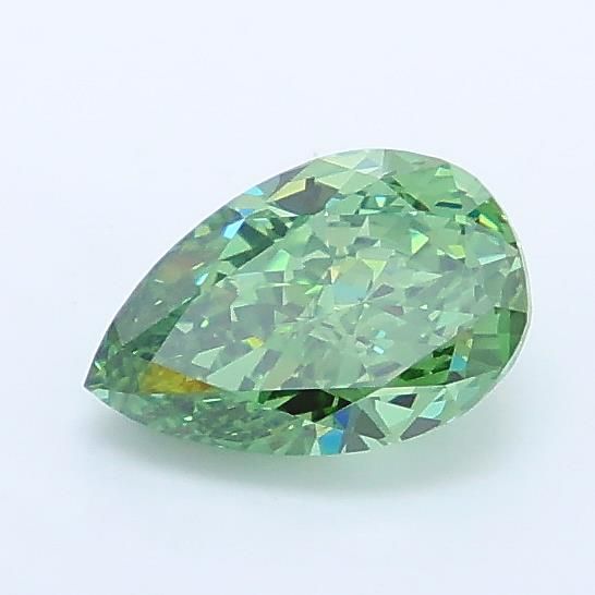 0.96 CT Fancy Vivid Green PEAR