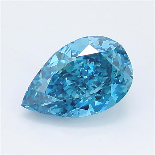 1.39 CT Fancy Vivid Blue PEAR
