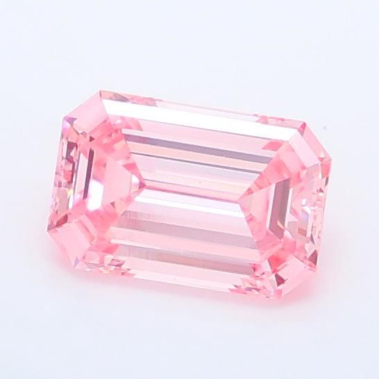 0.91 CT Fancy Vivid Pink EMERALD