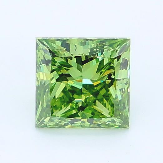 1.0 CT Fancy Vivid Green PRINCESS