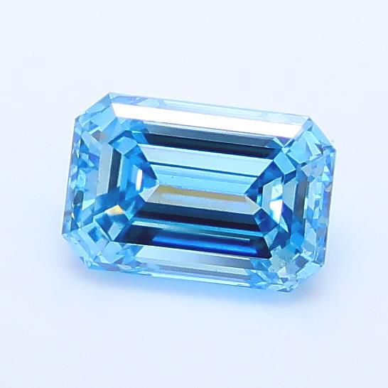 0.98 CT Fancy Vivid Blue EMERALD