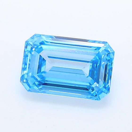 0.96 CT Fancy Vivid Blue EMERALD