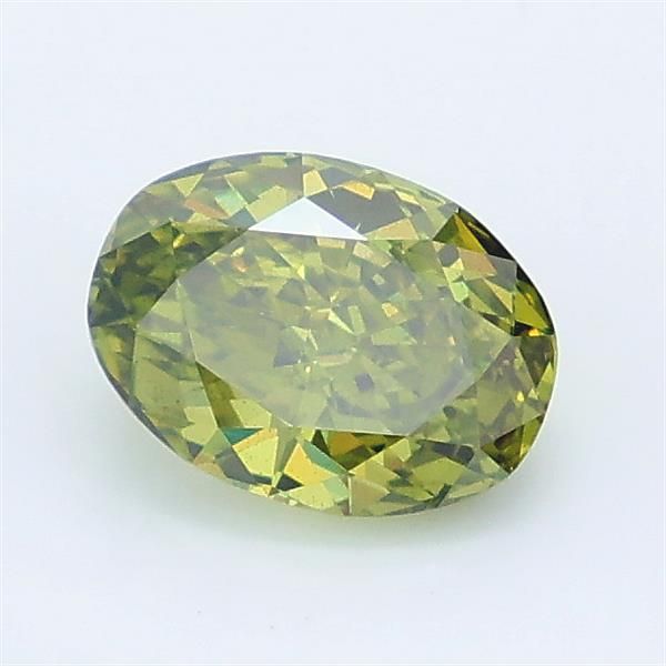 1.27 CT Fancy Vivid Green OVAL