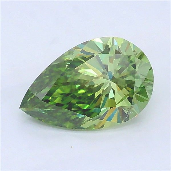 1.05 CT Fancy Vivid Green PEAR