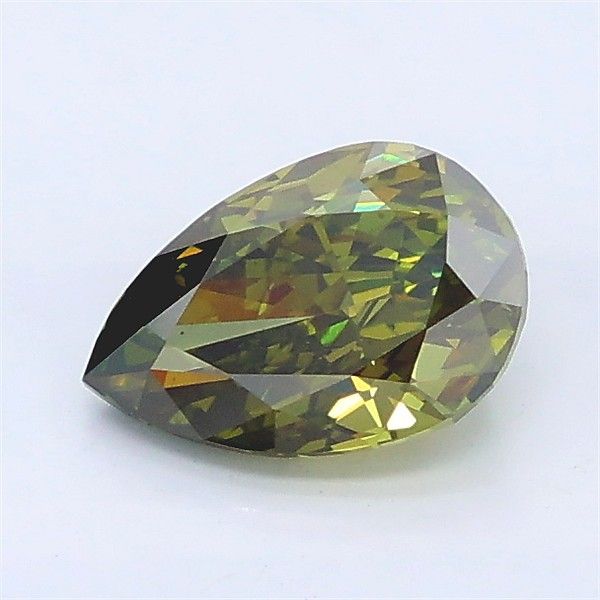 1.1 CT Fancy Vivid Green PEAR