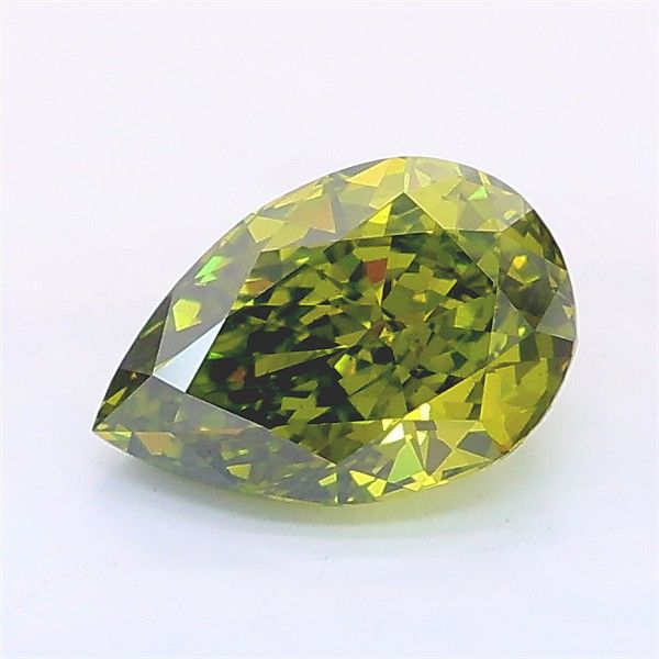 1.04 CT Fancy Vivid Green PEAR