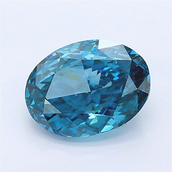 1.01 CT Fancy Vivid Blue OVAL
