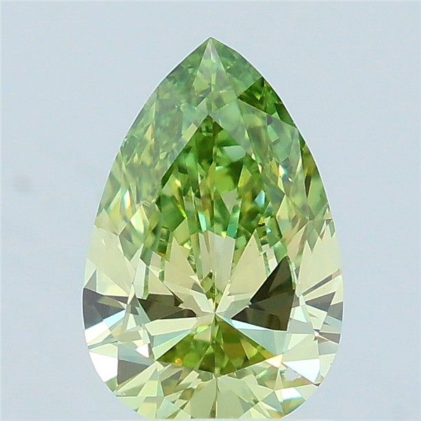 0.99 CT Fancy Vivid Green PEAR