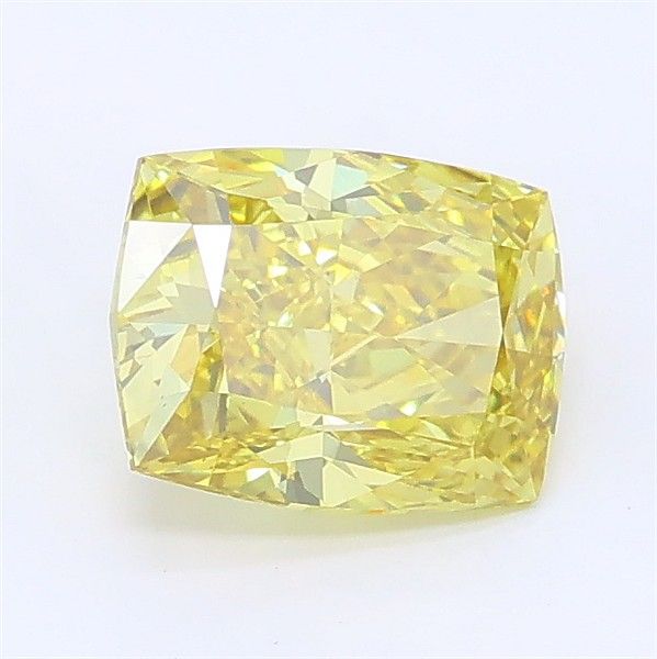 1.08 CT Fancy Intense Yellow CUSHION MODIFIED