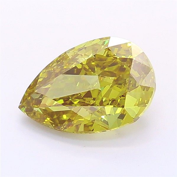 1.51 CT Fancy Intense Brownish Yellow PEAR