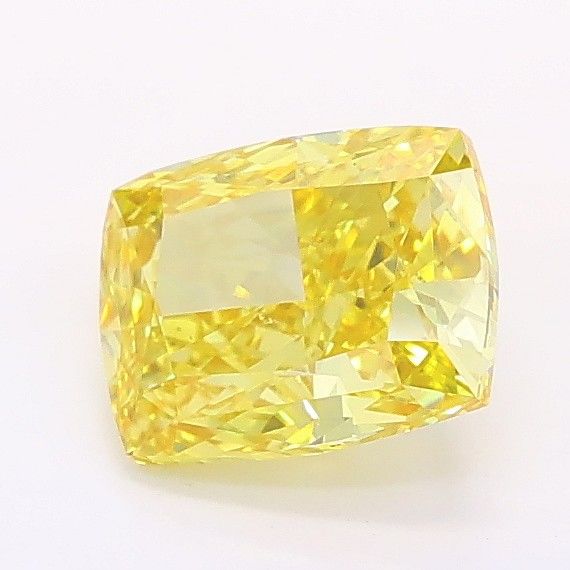 1.1 CT Fancy Intense Yellow CUSHION MODIFIED