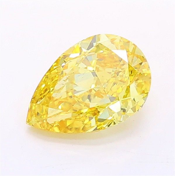 1.07 CT Fancy Vivid Yellow PEAR