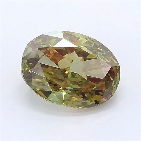 1.02 CT Fancy Vivid Green OVAL
