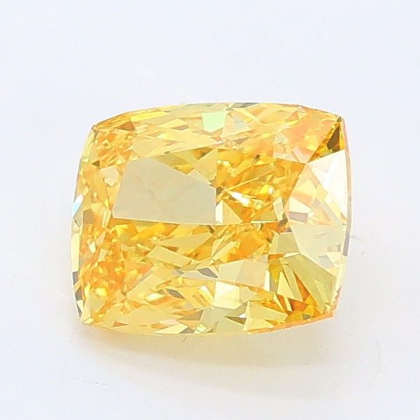 1.26 CT Fancy Vivid Yellow CUSHION MODIFIED