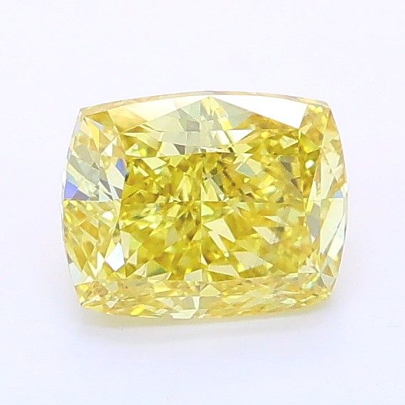 1.06 CT Fancy Vivid Yellow CUSHION MODIFIED