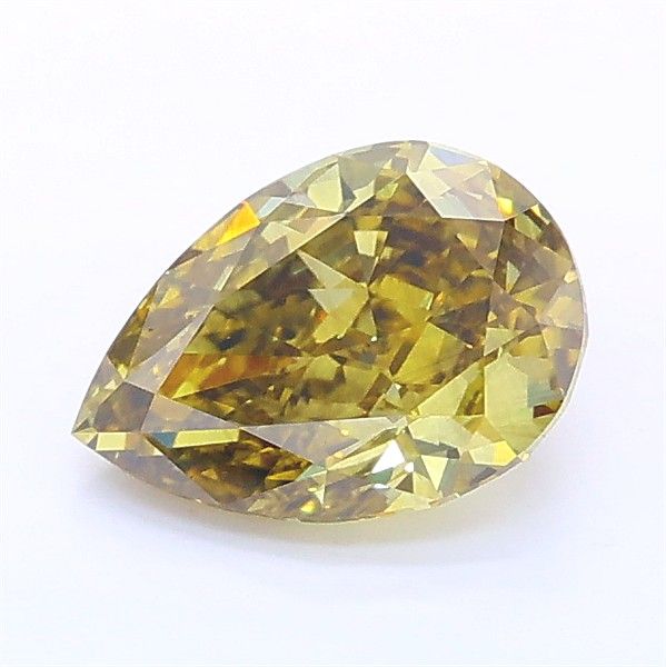 1.11 CT Fancy Gray Yellow PEAR