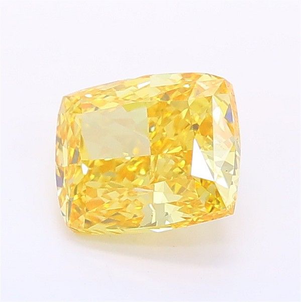 1.09 CT Fancy Vivid Yellow CUSHION MODIFIED