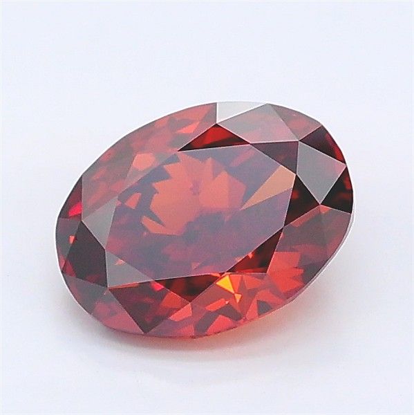 1.05 CT Fancy Deep Orange OVAL