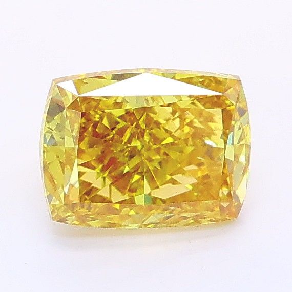 1.05 CT Fancy Vivid Brownish Yellow CUSHION MODIFIED