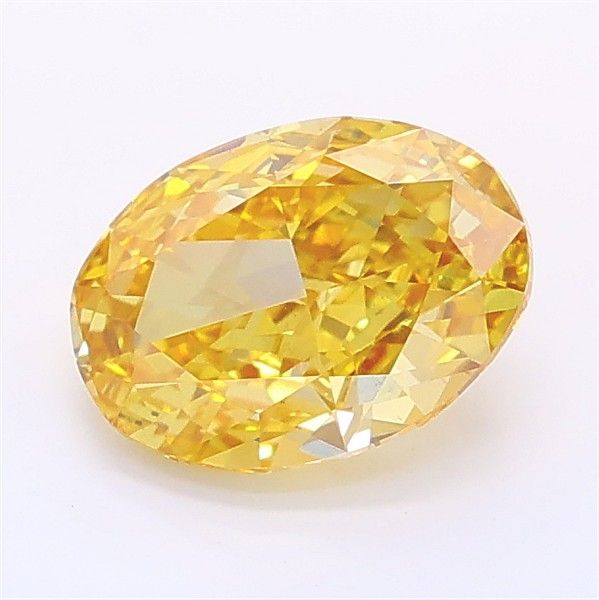 1.23 CT Fancy Vivid Brownish Yellow OVAL