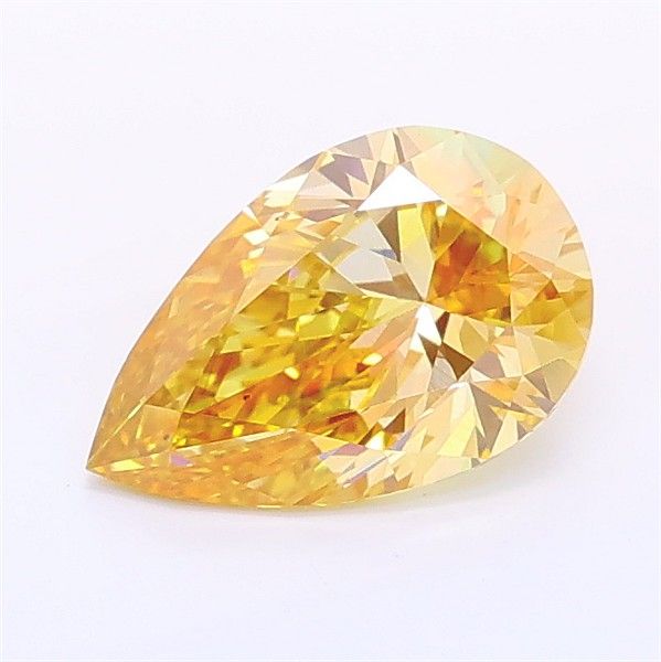 1.07 CT Fancy Brown Yellow PEAR