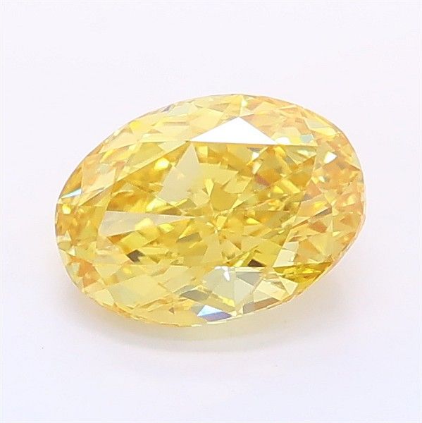 1.06 CT Fancy Vivid Yellow OVAL