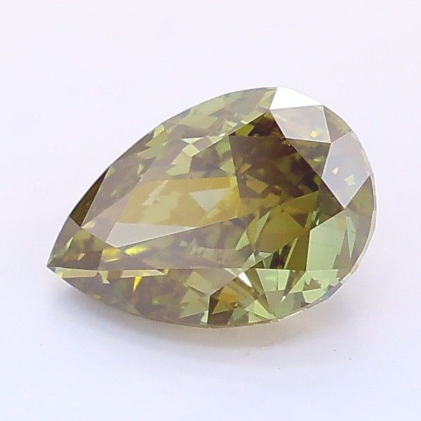 1.08 CT Fancy Green Yellow PEAR