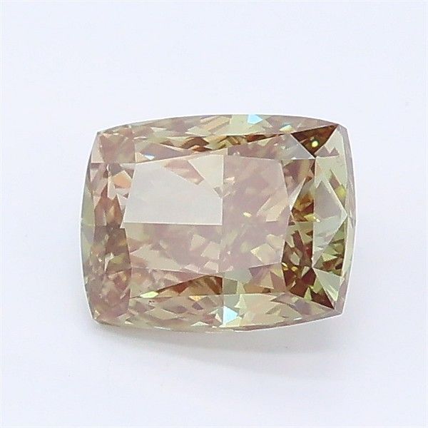 1.02 CT Fancy Vivid Green CUSHION MODIFIED