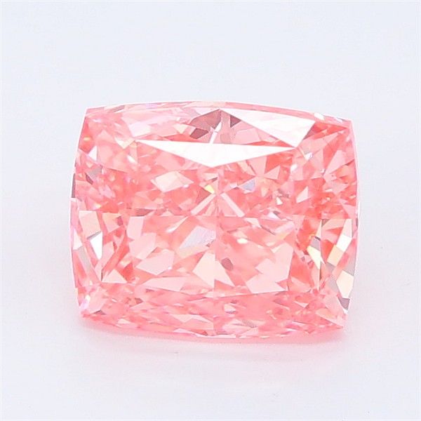 1.61 CT Fancy Vivid Pink CUSHION MODIFIED