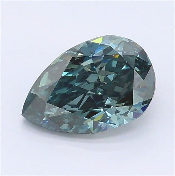 1.08 CT Fancy Intense Green PEAR