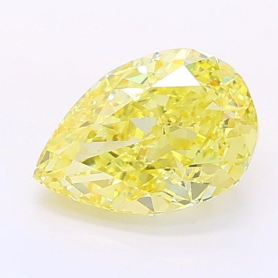 1.01 CT Fancy Intense Yellow PEAR