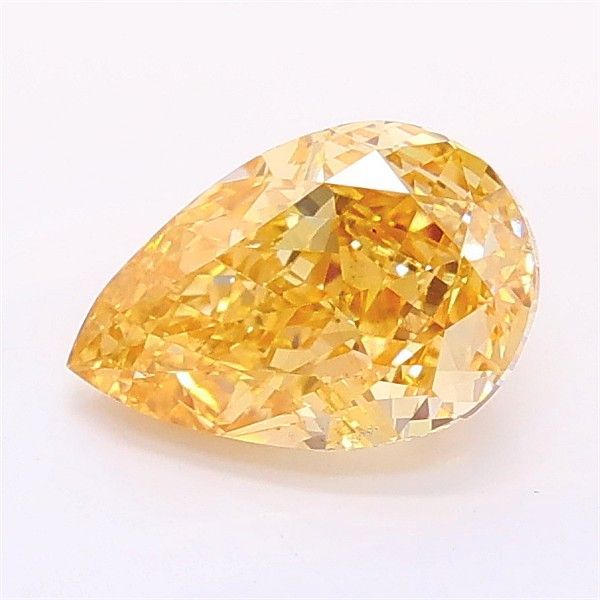 1.02 CT Fancy Intense Brownish Orange PEAR