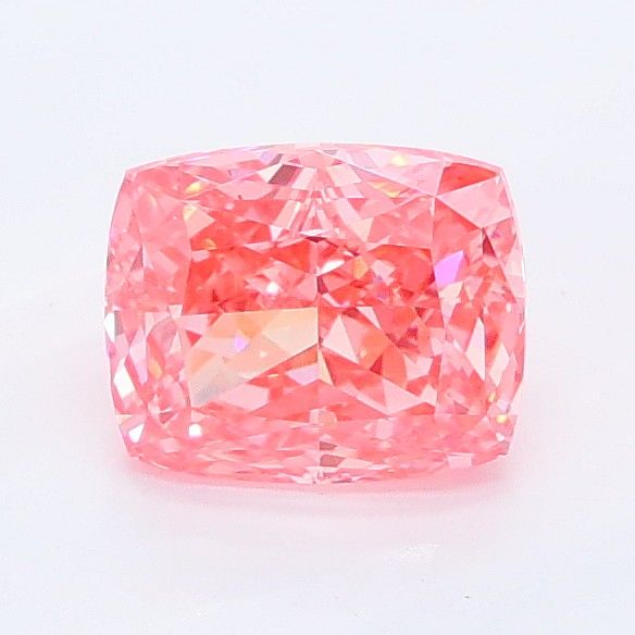 1.06 CT Fancy Vivid Pink CUSHION MODIFIED