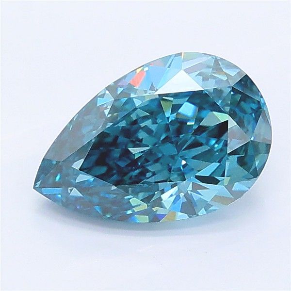 1.44 CT Fancy Vivid Blue PEAR