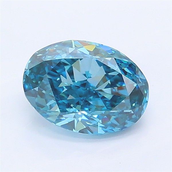 1.03 CT Fancy Vivid Blue OVAL