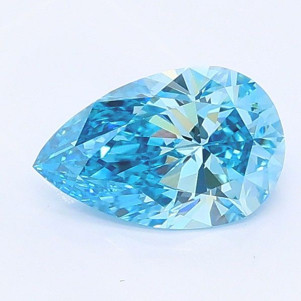 0.82 CT Fancy Vivid Blue PEAR
