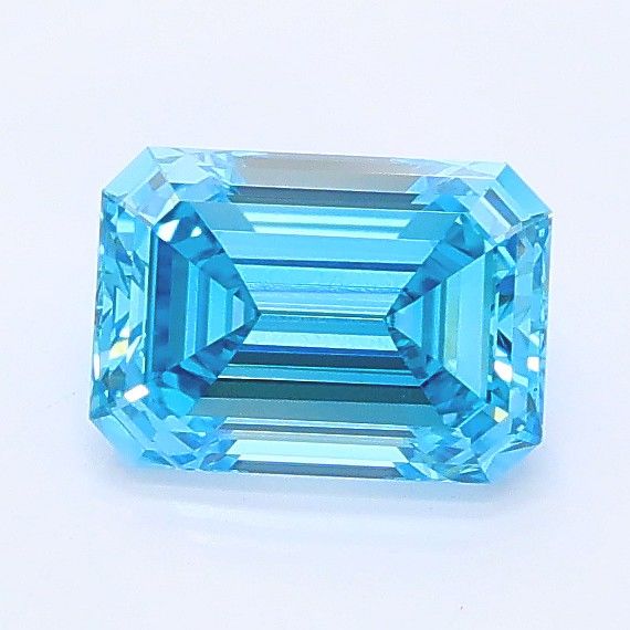 0.94 CT Fancy Vivid Blue EMERALD