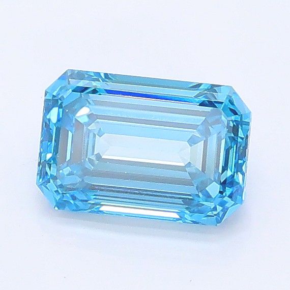 0.88 CT Fancy Vivid Blue EMERALD