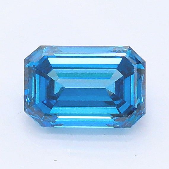 0.9 CT Fancy Vivid Blue EMERALD