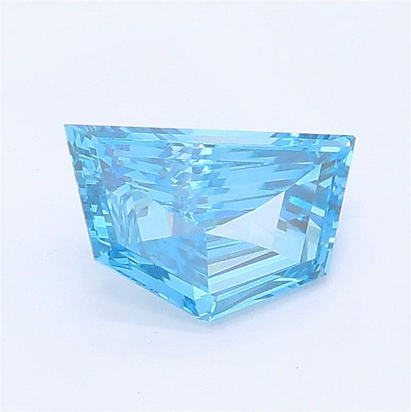 0.57 CT Fancy Vivid Blue PENTAGONAL