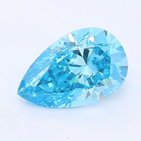 0.77 CT Fancy Vivid Blue PEAR