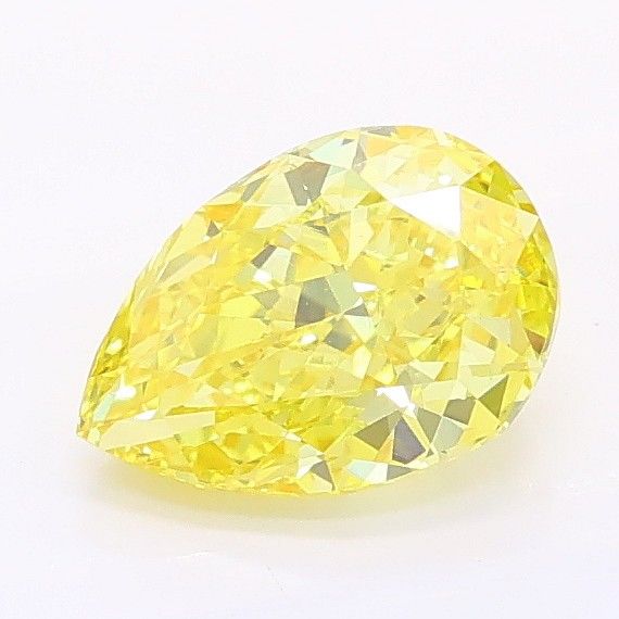 1.04 CT Fancy Vivid Yellow PEAR