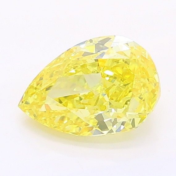 1.01 CT Fancy Vivid Yellow PEAR
