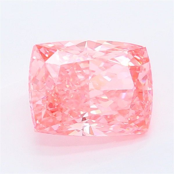 1.47 CT Fancy Vivid Pink CUSHION MODIFIED